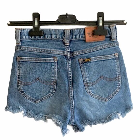 JIVE Vintage Cut Off Denim ShortsBlue 24